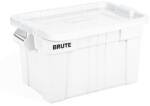Rubbermaid Tartós műanyag tároló doboz Brute fedéllel, fehér, 75 l
