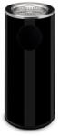ALDA Marco kültéri fém szemétkosár hamutartóval, űrtartalma 34 l, fekete