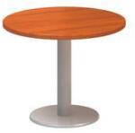 Alfa Office Alfa 400 kerek konferenciaasztal szürke lábazattal, 70 x 50, 7 cm, cseresznye mintázat