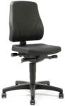 Bimossa Munkaszék Bimos All In One 9633 kerekekkel, lábtartó nélkül, poliuretán ülés, alacsony háttámla, fekete