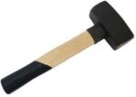 TopTrade kétoldalas ráverő kalapács, fa nyéllel, 1 500 g