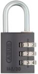 Abus 145 számzáras lakat, 3 számjegyű, kengyel 5 mm, antracit