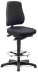 Bimossa Munkaszék Bimos All In One 9631 siklóval, lábtartóval, szövet üléssel, alacsony háttámlával, fekete