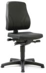 Bimossa Munkaszék Bimos All In One 9630 siklóval lábtartó nélkül, poliuretán ülés, alacsony háttámla, fekete
