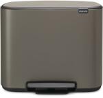 Brabantia BO pedálos szemetes, 3x11 l, platina