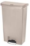 Rubbermaid Front Step műanyag szemetes kosár, 68 l térfogat, bézs