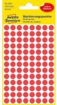 Avery Zweckform kerek öntapadós címke, papír, átmérő: 8 mm, piros