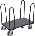 Cordes Platform kocsi négy saroktartóval, 500 kg-ig, 103 x 126 x 80 cm, szürke