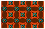 Notrax Déco Design Imperial Retro beltéri takarítószőnyeg, narancssárga, 60 x 90 cm