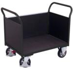 Cordes Platform kocsi két fogantyúval, teljesen párnázott és oldalfallal, 1000 kg-ig, 101, 5 x 119, 5 x 70 cm, szürke