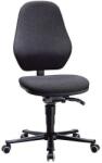 Bimossa Munkalaboratóriumi szék Bimos Basic 9134 kerekekkel, lábtartó nélkül, tartós érintkező, szövet, magas háttámla, fekete