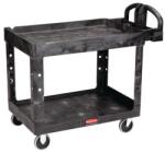 Rubbermaid 2 polcos műanyag kocsi, súly: 19 l, magasság: 1143