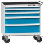 POLAK Műhelykocsi ZCM84-1, 54x27D, 1037 x 600 x 1105 mm, szürkéskék