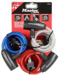 Master Lock spirál kerékpárzár készlet 1, 8m, 3 db