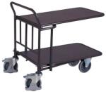 Cordes C + C platformos kocsi csúszásgátló felülettel, 2 polccal, 400 kg-ig, 99 x 64 x 96, 5 cm, szürke