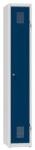 Polak Fém szekrény, 1 rekeszes, 1850 x 400 x 500 mm, szürke/sötétkék