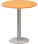 Alfa Office Alfa 400 kerek konferenciaasztal szürke lábazattal, 70 x 74, 2 cm, bükk Bavaria mintázat