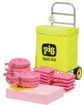 Pig Kármentesítő készlet, hordozható, Pig, vegyi, elnyelési kapacitás 54 l