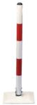 Mottez Várna összecsukható acéloszlop, fehér/piros