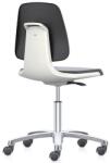 Bimossa Munkaszék Bimos Labsit 9123, háttámla Flex 3D funkcióval, szövet, alumínium kereszt, fehér/antracit