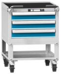 POLAK Műhelykocsi ZAM39-1, 27x27D, 578 x 600 x 785 mm, szürkéskék