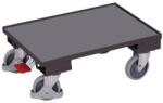 Cordes Szállítóplatform Euro rendszer, 250 kg-ig, 10 mm-es élvastagság, 61 x 41, 5 x 23, 5 cm, szürke
