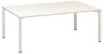 Alfa Office Alfa 420 konferenciaasztal fehér lábazattal, 200 x 120 x 74, 2 cm, fehér mintázat