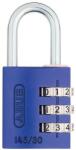 Abus 145 számzáras lakat, 3 számjegyű, kengyel 5 mm, lila