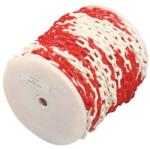 Novap Műanyag lánc orsón, 6 mm x 75 m, fehér/piros