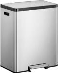 EKO Ecocasa II Recycling Step Bin pedálos szemetes, 36+24 l, matt rozsdamentes acél