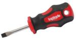 TopTrade lapos csavarhúzó, rövid, mágneses, S2, 6 x 38 mm