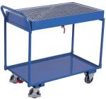 Variofit Cseppfogó kocsi ráccsal, 250 kg-ig, 112, 5 x 61 x 102 cm, 60 l, kék