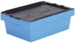 UTZ Műanyag szállítódoboz színes burkolattal, 38 l, fekete