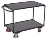 Variofit Polcos kocsi fogantyúval, 250 kg-ig, 2 polc, 85 x 102, 5 x 52, 5 cm, szürke