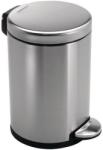 simplehuman Kerek pedálos szemetes, 4, 5 l, matt rozsdamentes acél