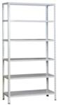 Kovona Arzal fém polcállvány, alapkivitel, 200 x 100 x 40 cm, 1500 kg, 6 polccal, fehér