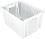 Novap NovaBac egymásra rakható műanyag doboz, átlátszó, 54 l