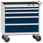 POLAK Műhelykocsi ZCM84-1, 54x27D, 1037 x 600 x 1105 mm, szürke-sötétkék