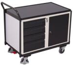 Cordes Műhelykocsi szekrénnyel és 4 fiókkal, 101 x 112, 5 x 62, 5 cm, szürke