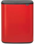 Brabantia Bo Touch bin szemetes, 2x30 l, piros, Brabantia