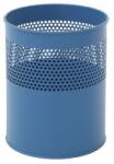 VEPA BINS Fém szemetes, felétől perforált, 10 l, kék