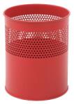 VEPA BINS Fém szemetes, felétől perforált, 10 l, piros