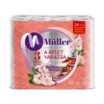 Müller Toalettpapír 3 rétegű kistekercses 100% cellulóz 24 tekercs/csomag Kelet Varázsa Müller fehér (49845) - web24