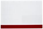 Realsystem Asztali könyöklő fehér lapokkal bordó műbőrcsíkkal 570 x 390 mm Realsystem 2026/2027 (7141-09) - web24