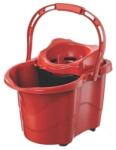 Planet Felmosó vödör gurulós műanyag kicsavaró kosárral 20 literes UP610-004 piros (UP610-004)