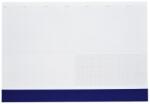 Realsystem Asztali könyöklő fehér lapokkal kék műbőrcsíkkal 570 x 390 mm Realsystem 2026/2027 (7141-04) - web24