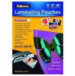 Fellowes Lamináló fólia, 100x150mm, 80 mikron, fényes, 25 db/doboz, Fellowes® (5440602) - web24