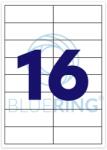BLUERING Etikett címke, 105x37mm, 100 lap, 16 címke/lap Bluering® (BRET123) - web24