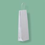  Sodrottfüles papír italtáska 140x80x390mm fehér (C8939) - web24