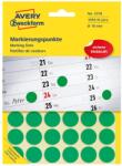 AVERY Etikett címke, o18mm, jelölésre, 24 címke/ív, 44 ív/doboz, Avery zöld (3376) - web24